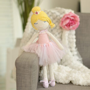 Balerina horgolt figura